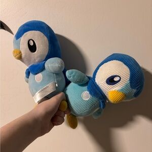 TWO Piplup Pokemon Plushies